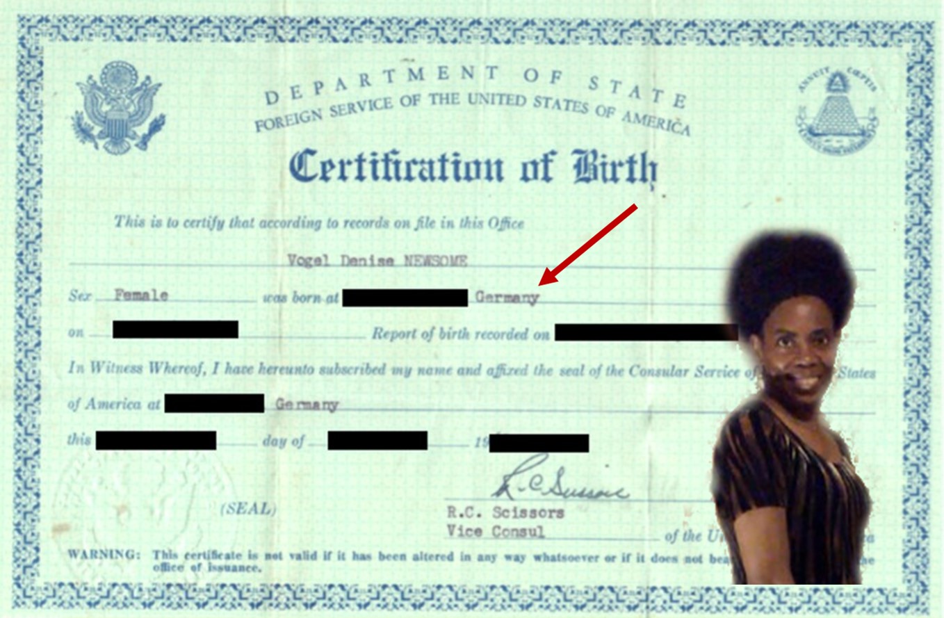 VDN CERTIFICATION Of BIRTH