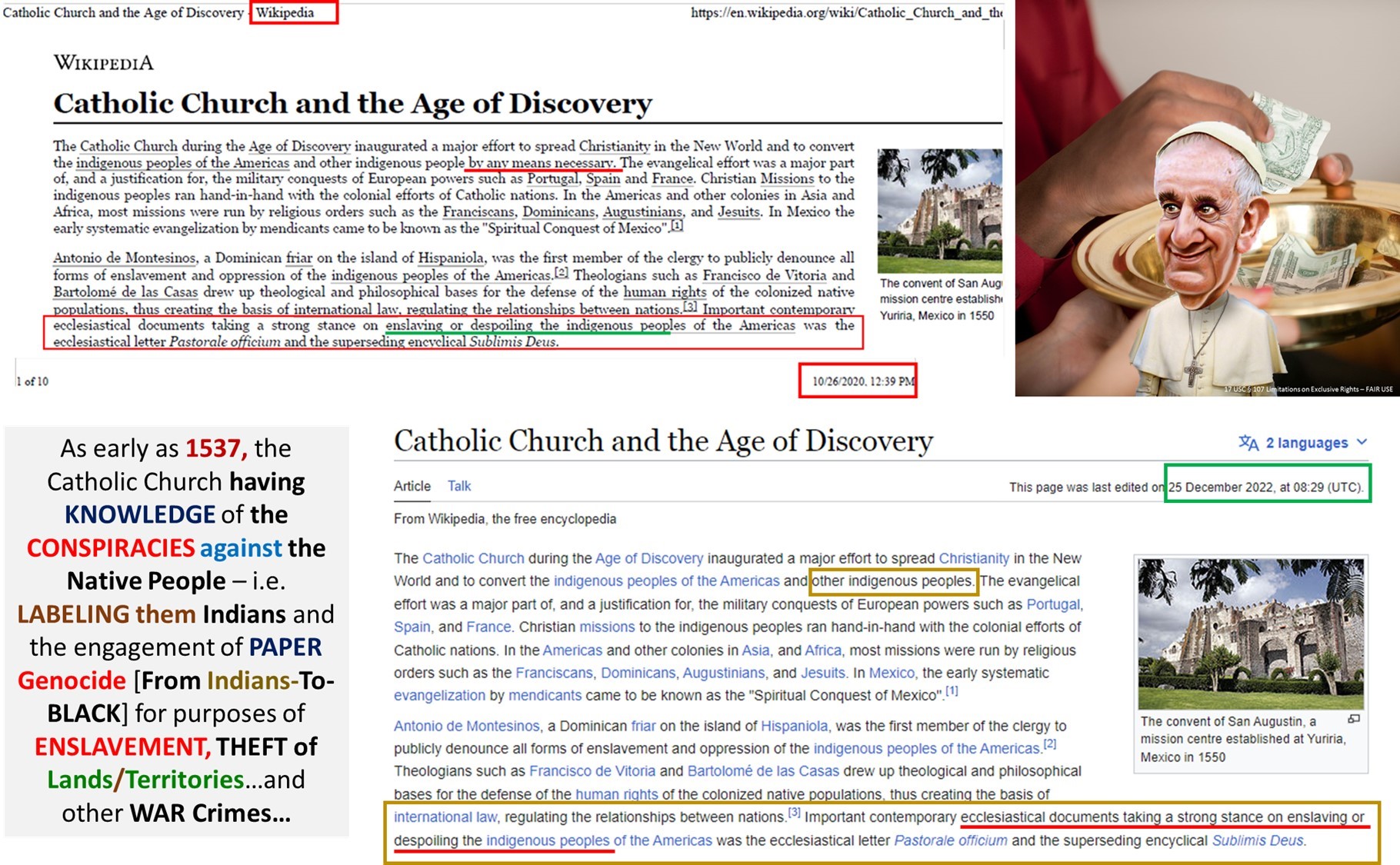 REVISED Wikipedia Catholic Church Age Of Discovery