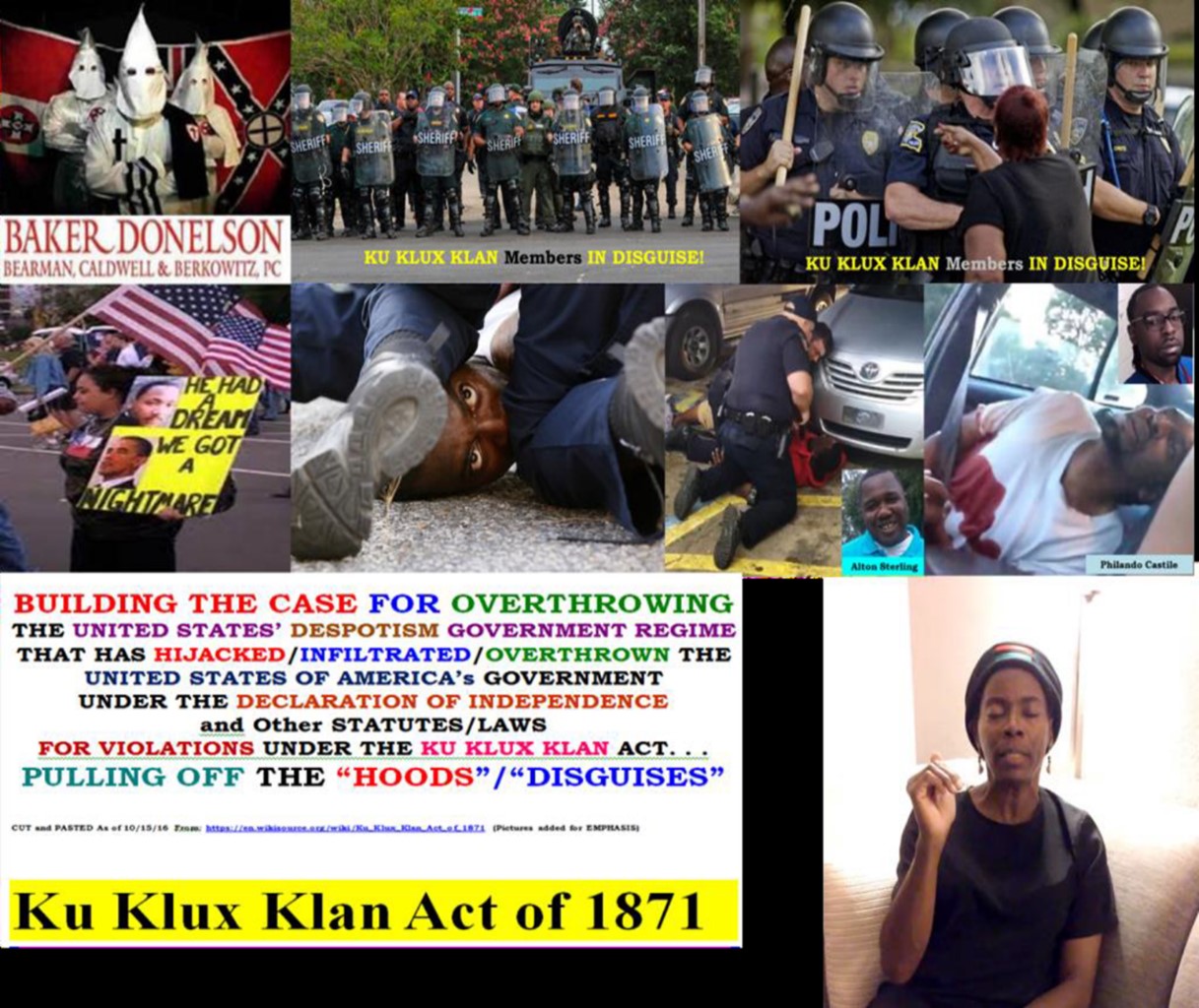 KU KLUX KLAN ACT Going In Disguise On Highway