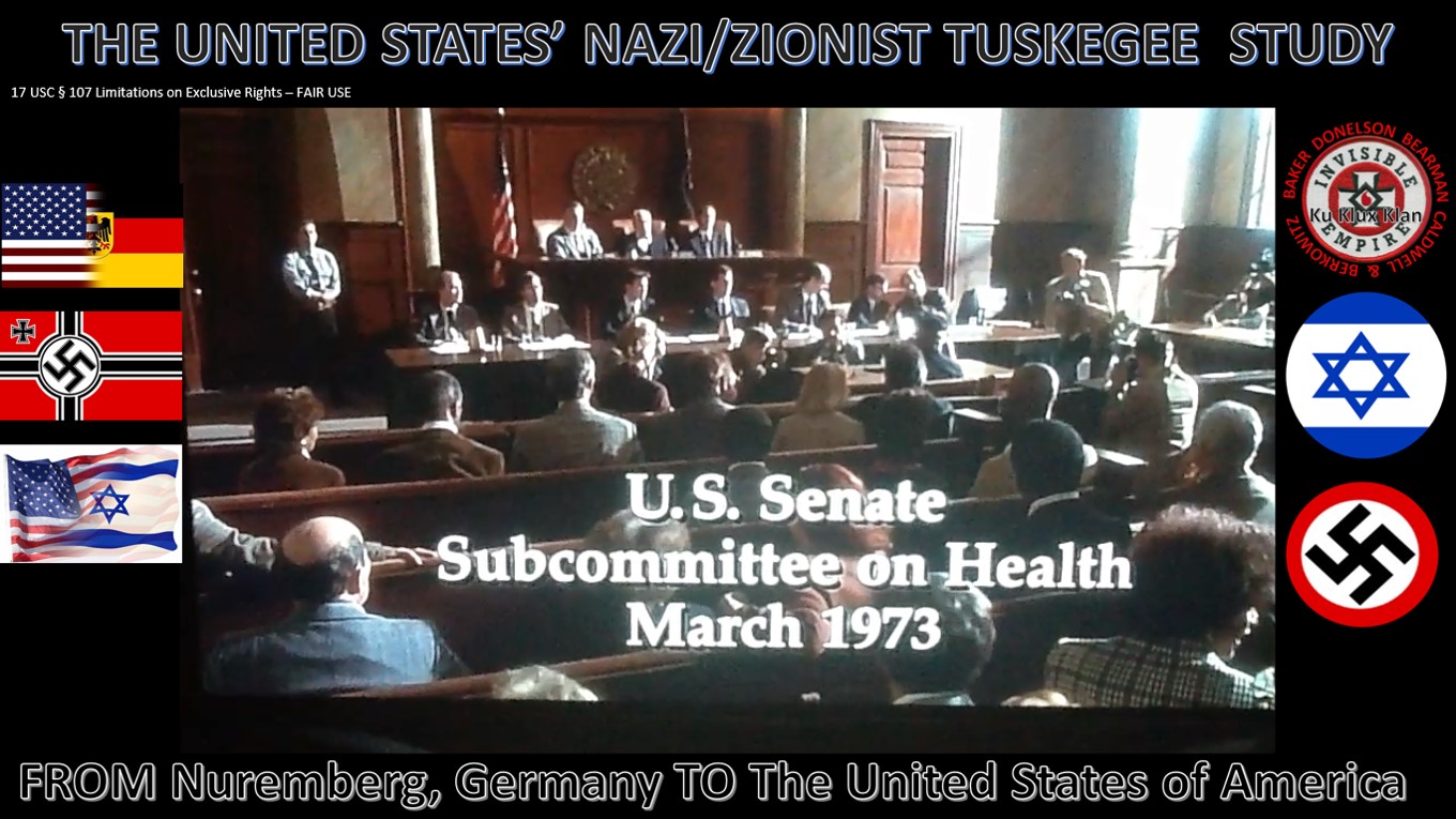 NAZI ZIONISTNurembergStudy TuskegeeStudy